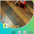 Piso laminado en V-Grooved raspado mano de la nuez de 12.3mm